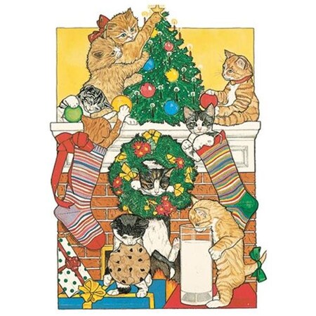 Pipsqueak Productions Pipsqueak Productions C415 Cat Holiday Boxed Cards C415